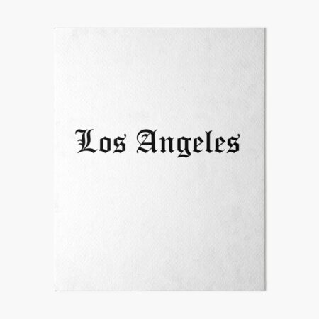 Los Angeles Art Board Print