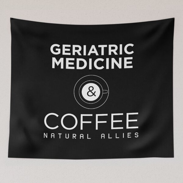 Item preview, Funny Geriatric Medicine and Coffee Natural Allies print designed and sold by jakehughes2015.