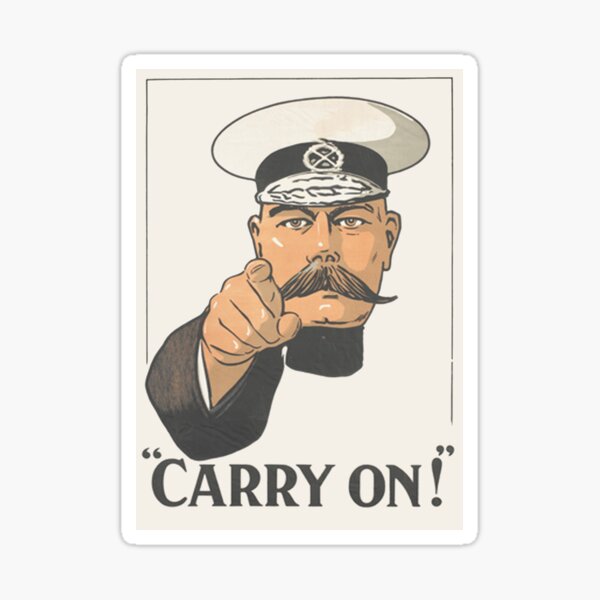 Vista previa del artículo con la obra «Vintage Lord Kitchener le ordena que continúe», diseñado y vendido por simpsonvisuals.