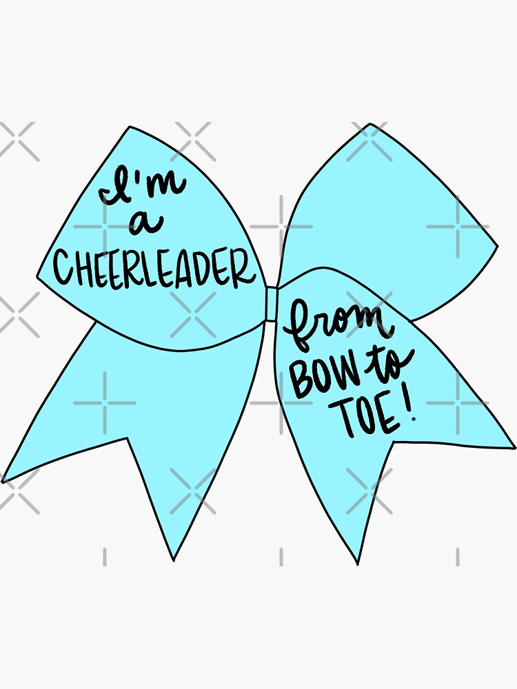 Base Cheer Bow  Sticker for Sale by jaquemv
