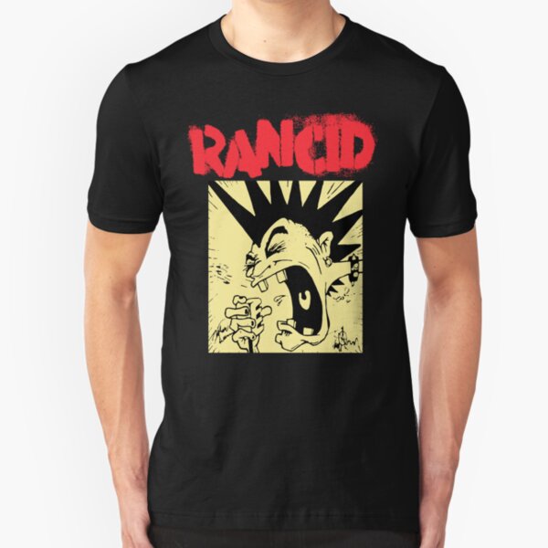 Rancid Men's Screaming Mohawk Slim Fit T-Shirt