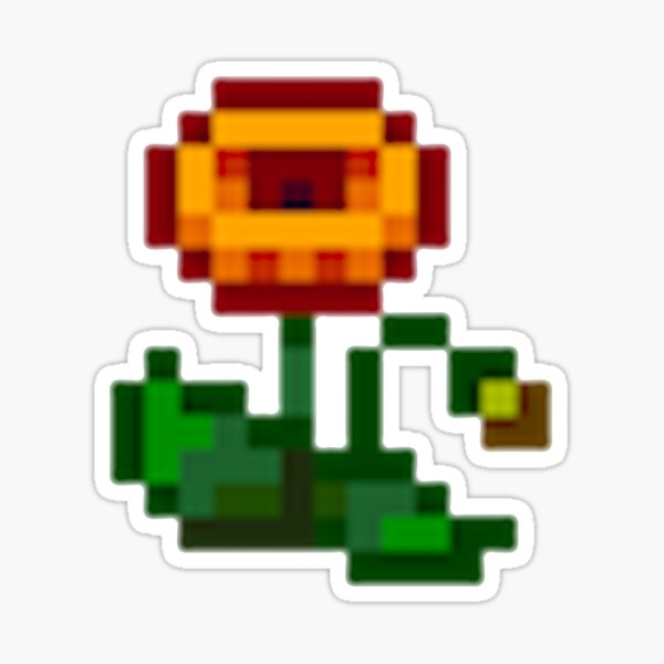 "Stardew Valley Pixel Poppy Flower" Sticker by edevyor Redbubble