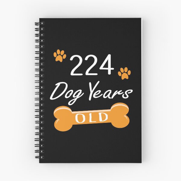 Item preview, 224 Dog Years Old Funny 32nd Birthday Puppy Lover print designed and sold by Grabitees.