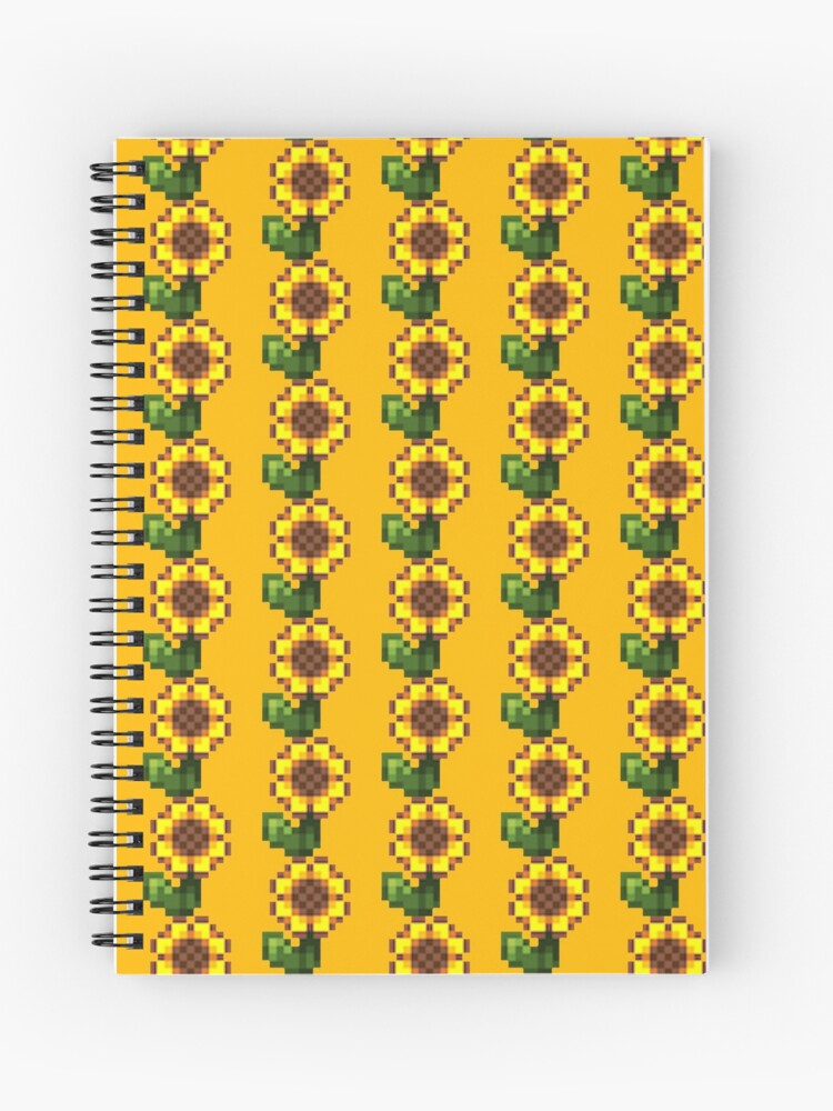 Cuaderno de espiral «Stardew Valley Pixel Girasol» de edevyor | Redbubble