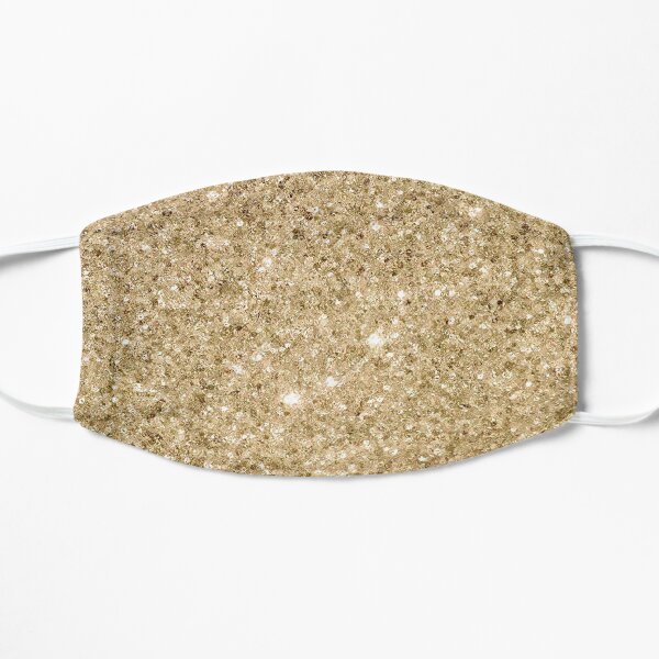 Glitter Gold Sparkle Flat Mask