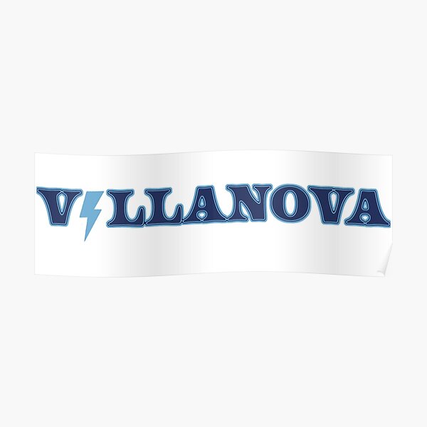 Villanova Lightning Bolt Poster
