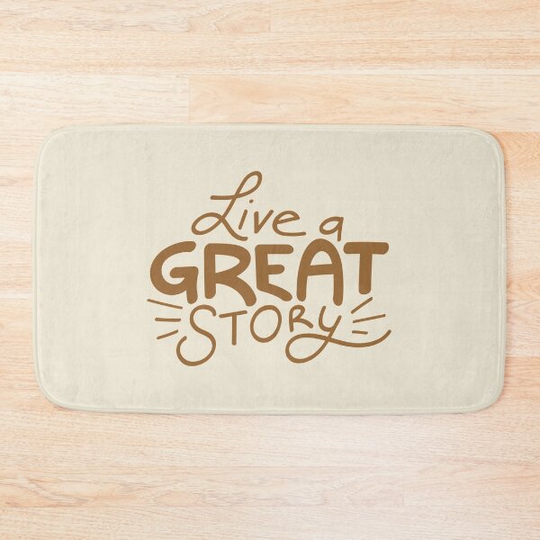 Item preview, Live a great story typography text art quote by Word Fandom - wordfandom designed and sold by Kerry Pritchard.