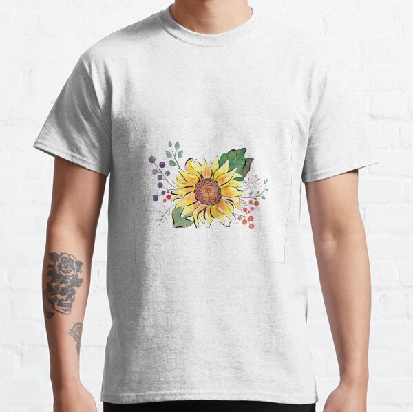 Sunflowers watercolours by Annalisa Amato Classic T-Shirt