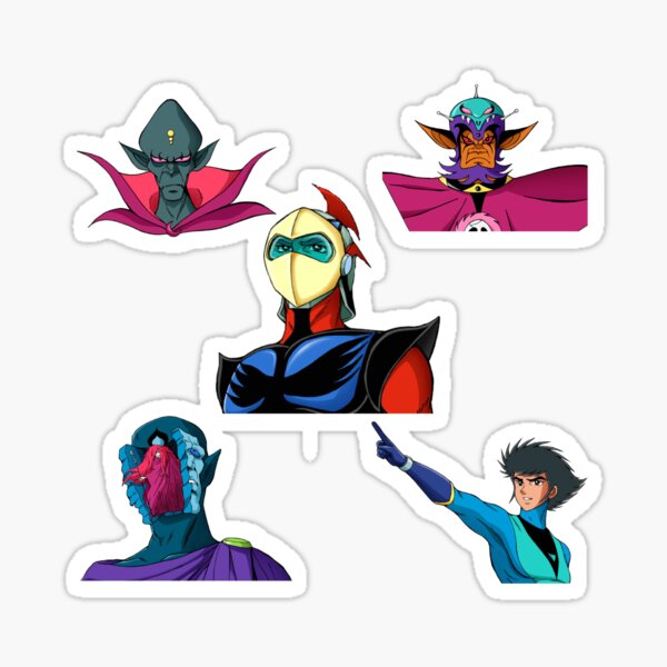 Goldorak et Villans Sticker