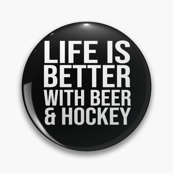 Artikelvorschau, Mit Bier und Hockey ist das Leben besser entworfen und verkauft von Merch By ika.