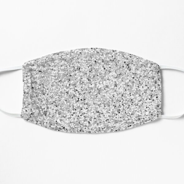 Glitter Silver Sparkle Flat Mask