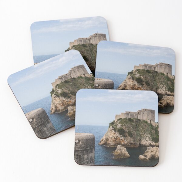Item preview, Corner of Dubrovnik's city walls seen by Fort Lovrijenac designed and sold by wellsie82.