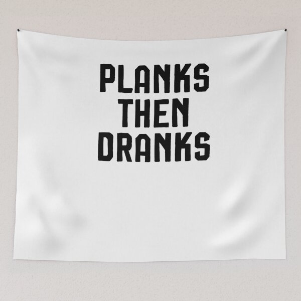 Item preview, Planks then Dranks Workout | Funny | Yoga | Pilates | Tanktop| Fitness designed and sold by Noussairox.