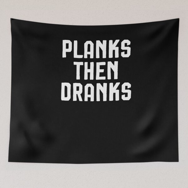 Item preview, Planks then Dranks Workout | Funny | Yoga | Pilates | Tanktop| Fitness designed and sold by Noussairox.