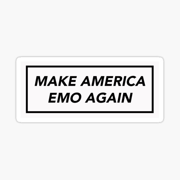 make america emo again Sticker