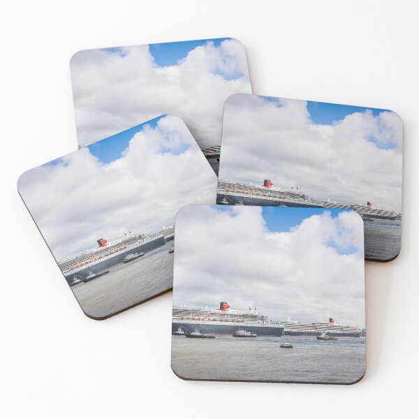 Item preview, Queen Mary 2 leaving the Cunard 175 celebration designed and sold by wellsie82.