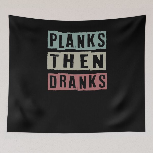 Item preview, Planks then Dranks Workout | Funny | Yoga | Pilates | Tanktop| Fitness designed and sold by Noussairox.
