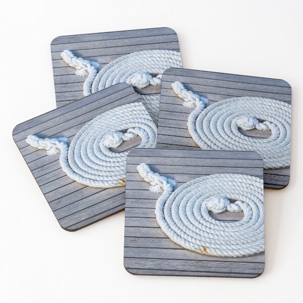 Item preview, Rope neatly left on a boat designed and sold by wellsie82.