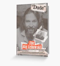 The Big Lebowski Tabloid Greeting Card