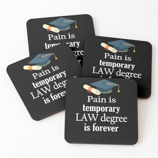 Item preview, Pain Is Temporary Law Degry Is Forever designed and sold by Merch By ika.
