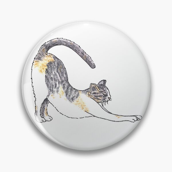Item preview, Illustrated Short-hair Tri-color Tabby Kitty Cat  designed and sold by BusyBee Argentina.