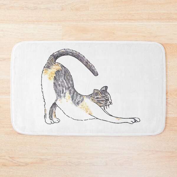 Item preview, Illustrated Short-hair Tri-color Tabby Kitty Cat designed and sold by BusyBee Argentina.