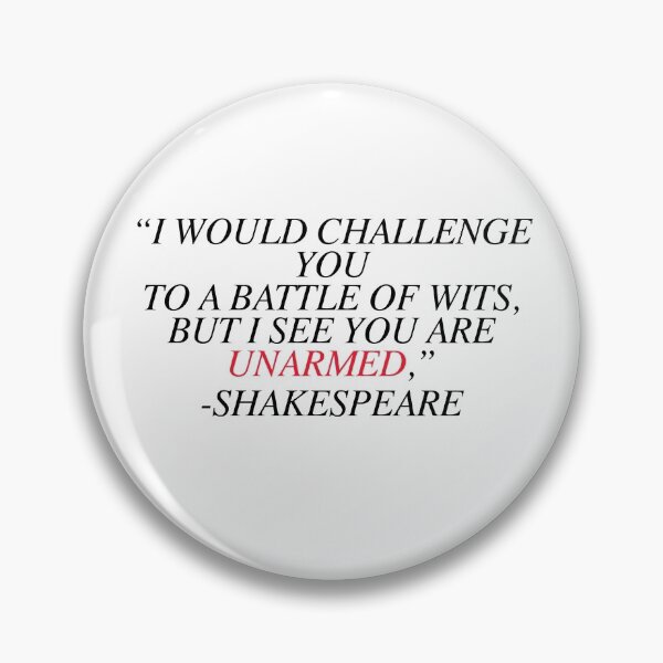 Item preview, Shakespeare-Battle of Wits designed and sold by calliecomp.