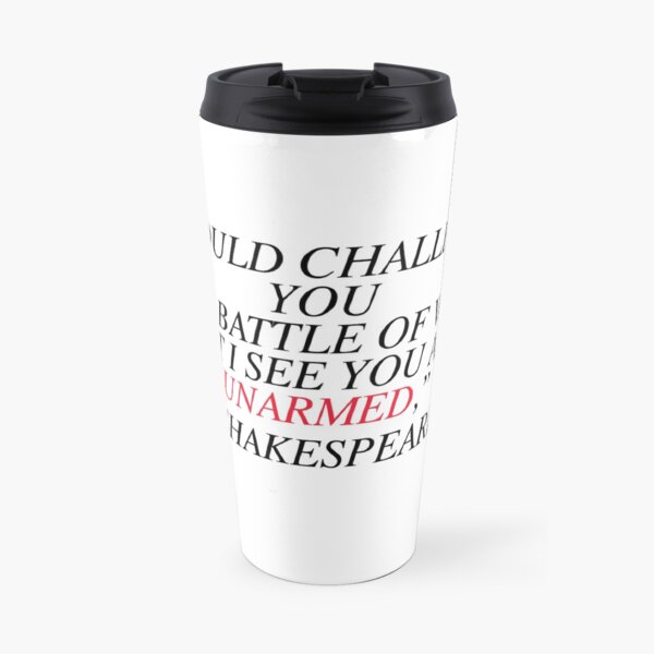 Shakespeare-Battle of Wits Travel Mug