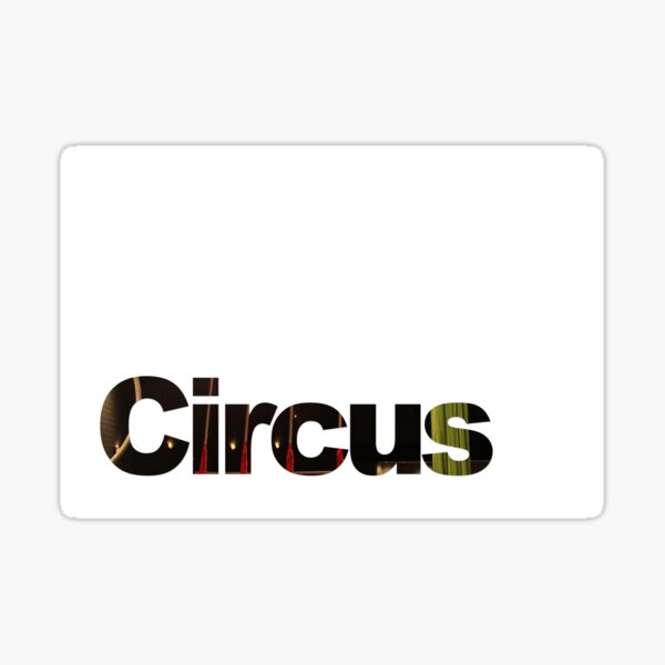 Circus-Stage Print Sticker