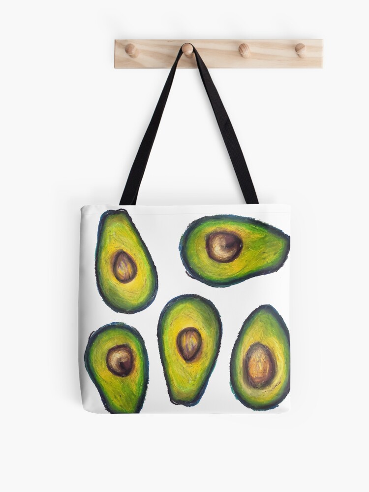 Bolsa de tela «Dibujo Pastel Pastel De Aceite De Aguacate» de AJLarkin |  Redbubble