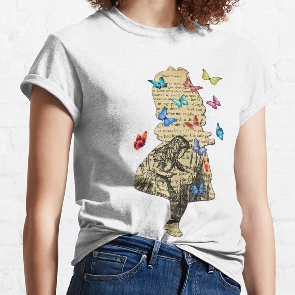 Alice In Wonderland - Vintage Wonderland Book Classic T-Shirt
