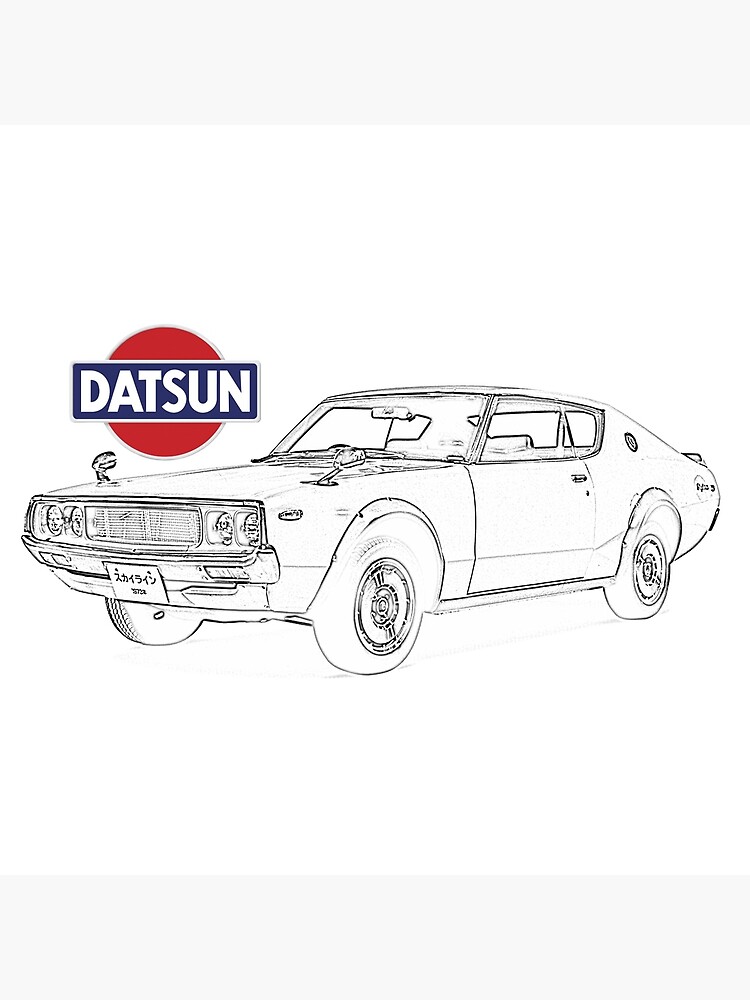 Disover Datsun 240k with logo Premium Matte Vertical Poster