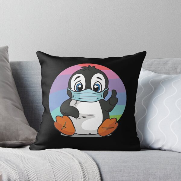 Item preview, Penguine with face mask designed and sold by Moonpie90.