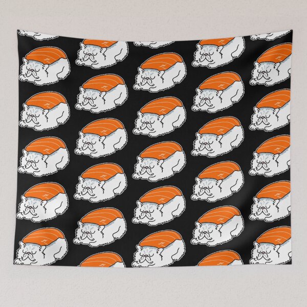 Item preview, Sushi cat kitty persian cat pet gift designed and sold by redshirtz.