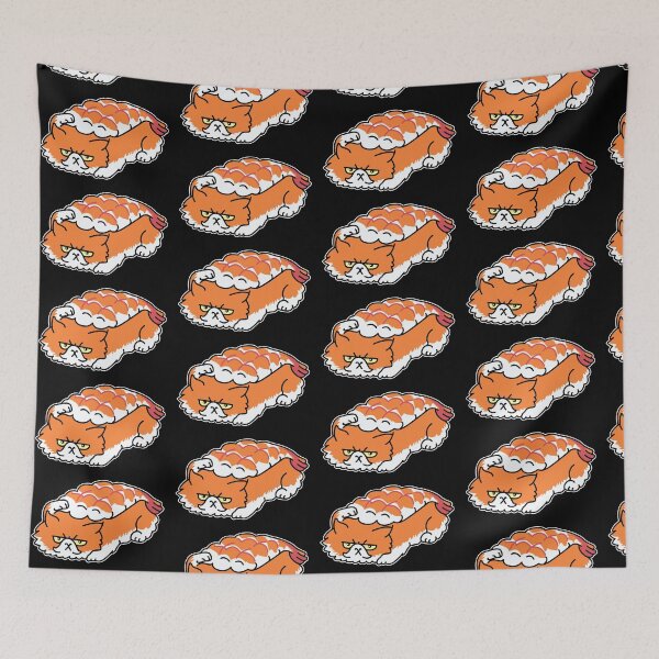 Item preview, Sushi persian cat pet kitty cat gift designed and sold by redshirtz.