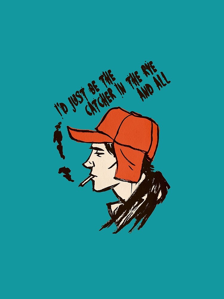 holden caulfield, Catcher In The Rye  Sticker for Sale by mindesigner