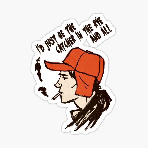 Holden Caulfield,  I'd just be the catcher in the rye and all Art Board  Print for Sale by mindesigner