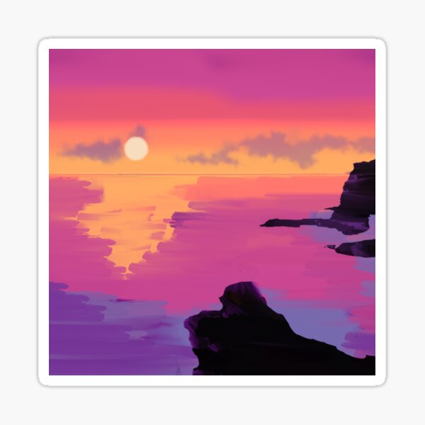Sunset Sticker