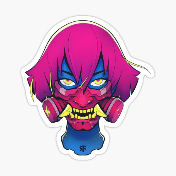 Android Oni Mask CBP s01 Sticker