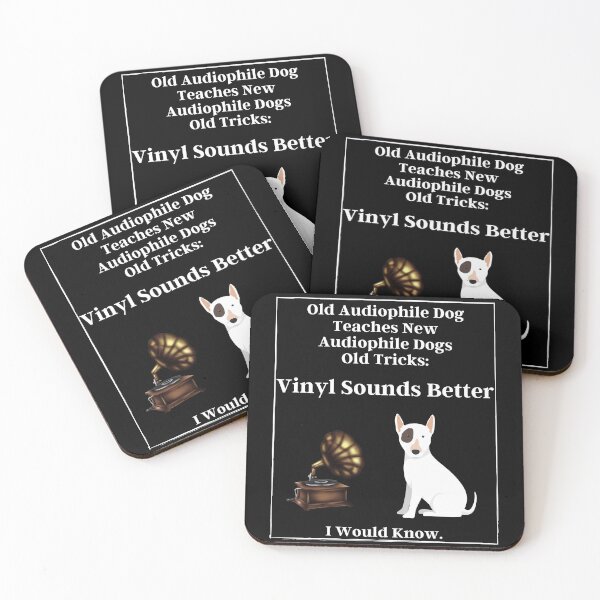 Item preview, Funny Audiophile Old Dog Old Tricks White Text designed and sold by TWMBDesigns.