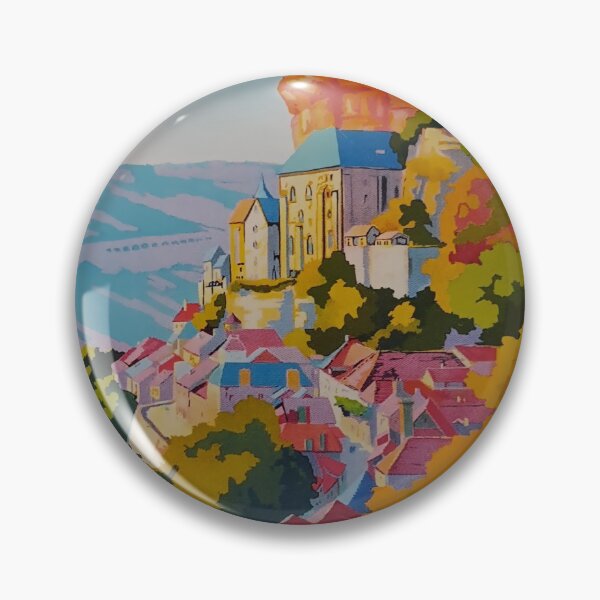 Item preview, Rocamadour vintage travel poster designed and sold by stickart-marek.