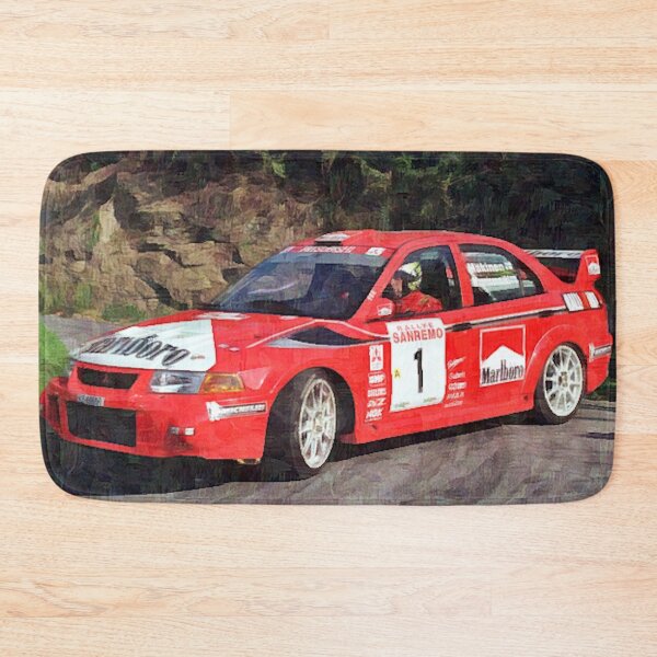 Item preview, Mitsubishi Lancer Evo 6 1999 Tommi Mäkinen WRC Rally Poster designed and sold by Road To Track.