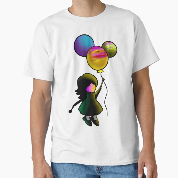 Girl Space Balloon Classic T-Shirt