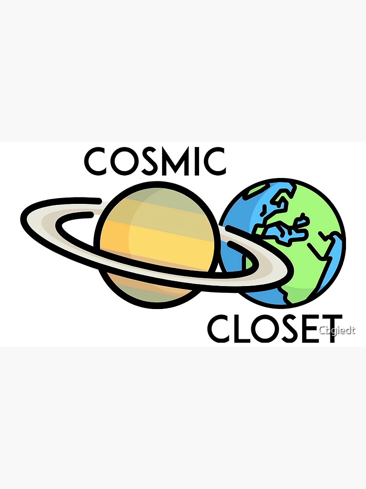 "Cosmic Closet logo design" Poster by Cbgiedt Redbubble