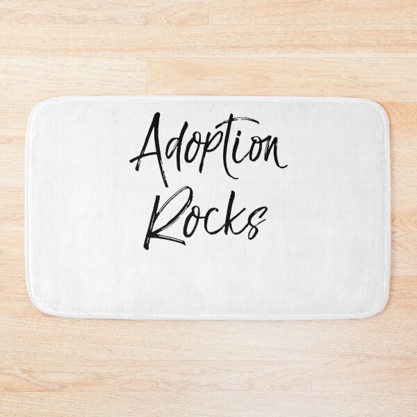 Aperçu de l'œuvre Adoption Rocks Dog Quote créée et vendue par TNDesignStudio.