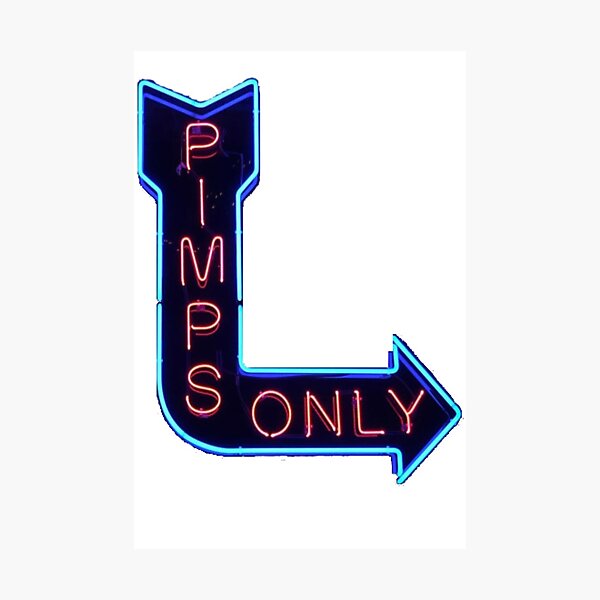 Pimps Only - Kendrick Lamar Photographic Print