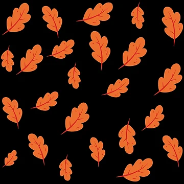 Artwork thumbnail, orange leaf pattern by Raseelvm