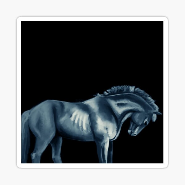 Aperçu de l'œuvre Cheval bleu [Cheval] créée et vendue par ScotisFr.