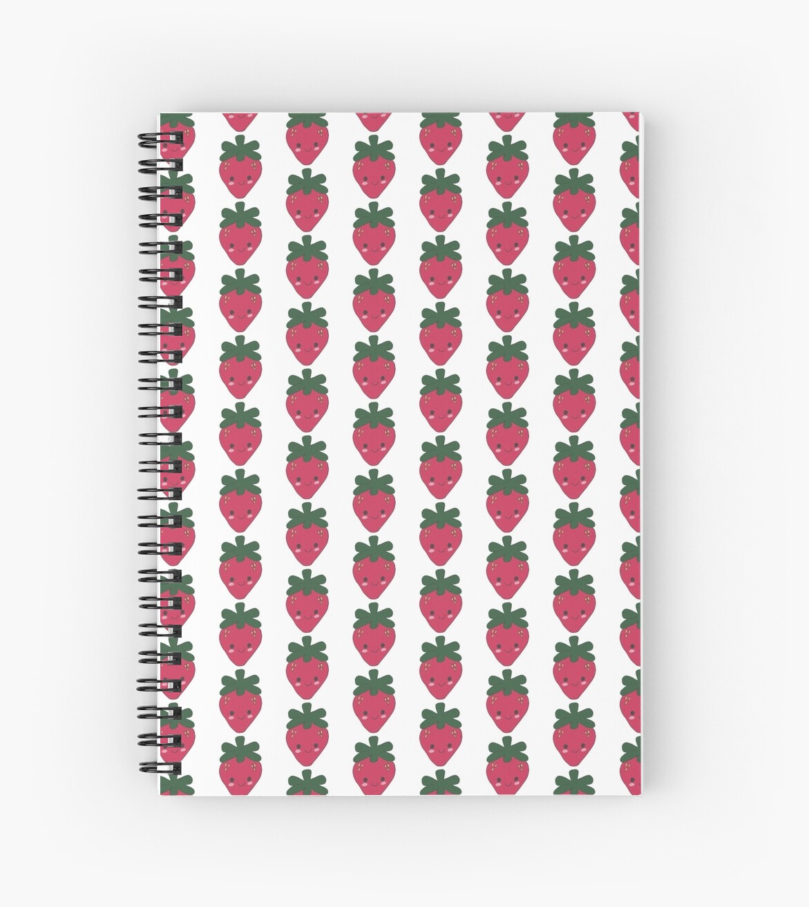 "Strawberry Kawaii Design" Spiral Notebooks by JessicaADesign Redbubble