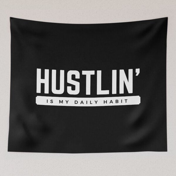 Item preview, Hustlin' 2 - White designed and sold by Tee4Daily.